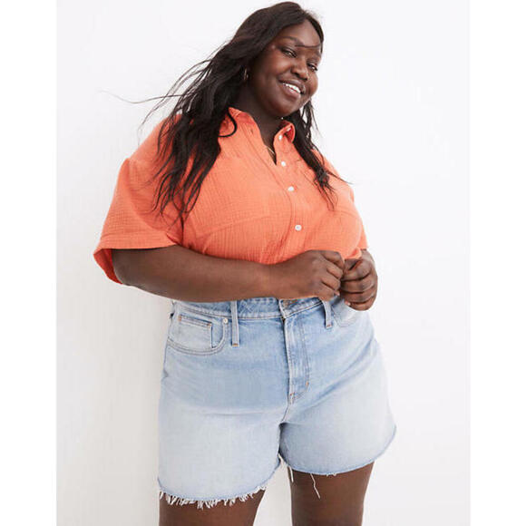 Madewell Pants - Madewell Women's The Plus Curvy Perfect Jean Short In Baylis Wash Size 16W